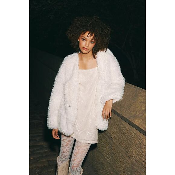 Free People Retro Babe Sparkle Tank Mini Dress - XL - Picture 1 of 5